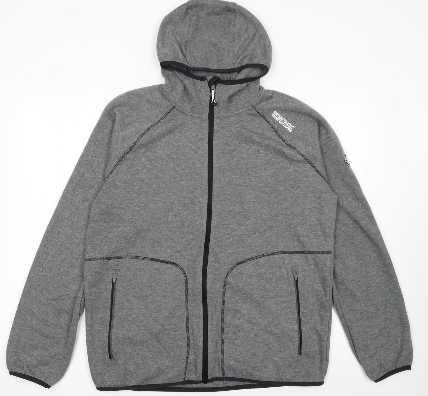 Regatta Men's Grey XL Full Zip Hoodie Outdoor Lightweight
