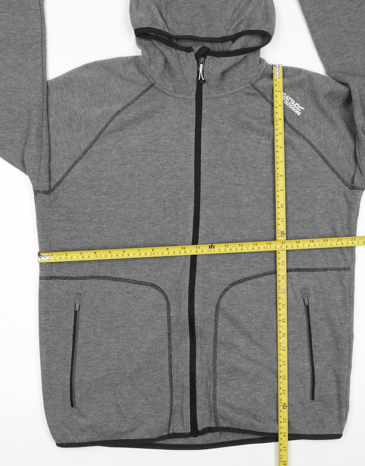 Regatta Men's Grey XL Full Zip Hoodie Outdoor Lightweight