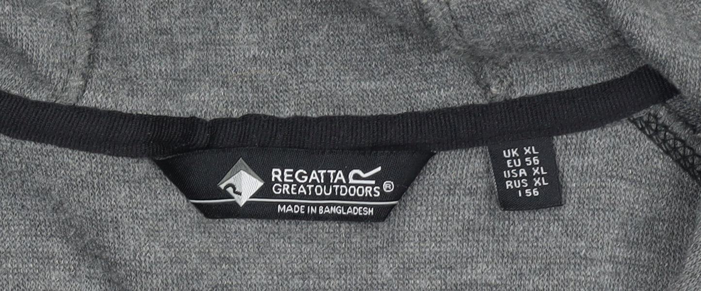 Regatta Men's Grey XL Full Zip Hoodie Outdoor Lightweight