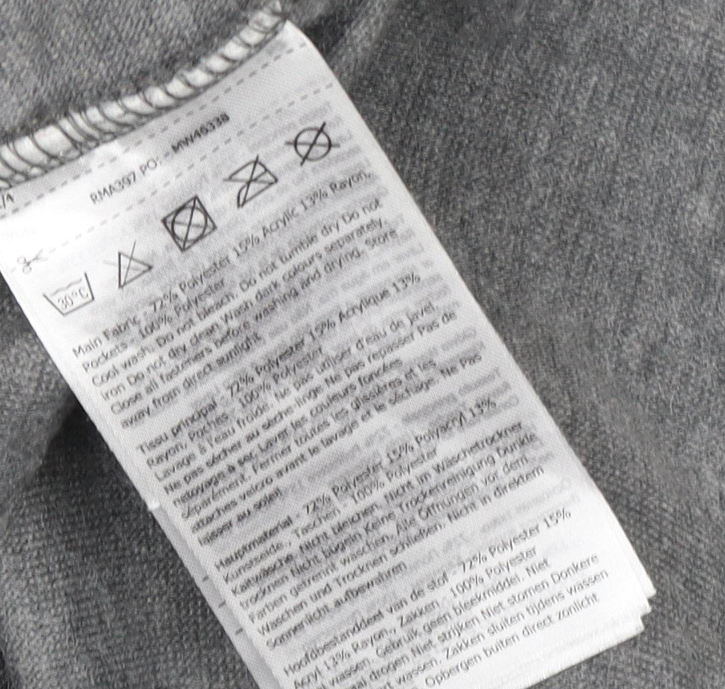 Regatta Men's Grey XL Full Zip Hoodie Outdoor Lightweight