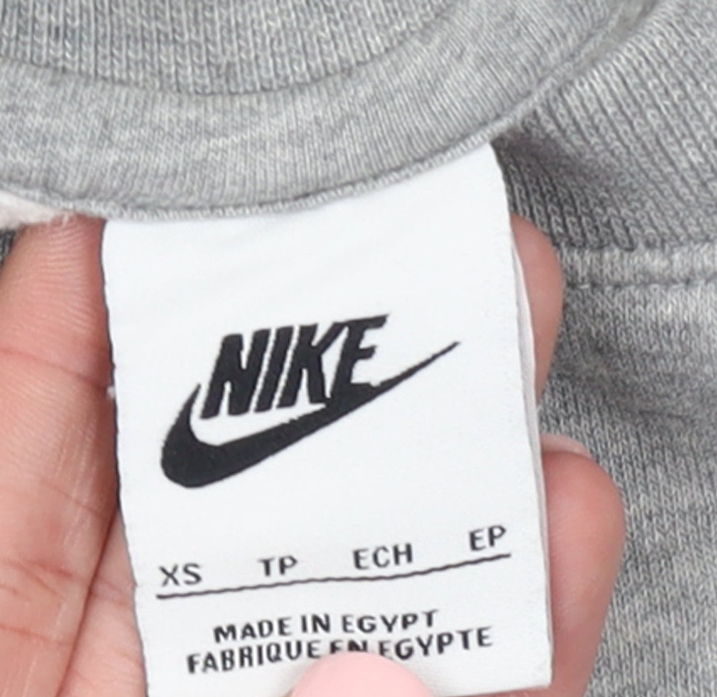 Nike Men’s Grey XS Pullover Crew Neck Fleece Sweatshirt