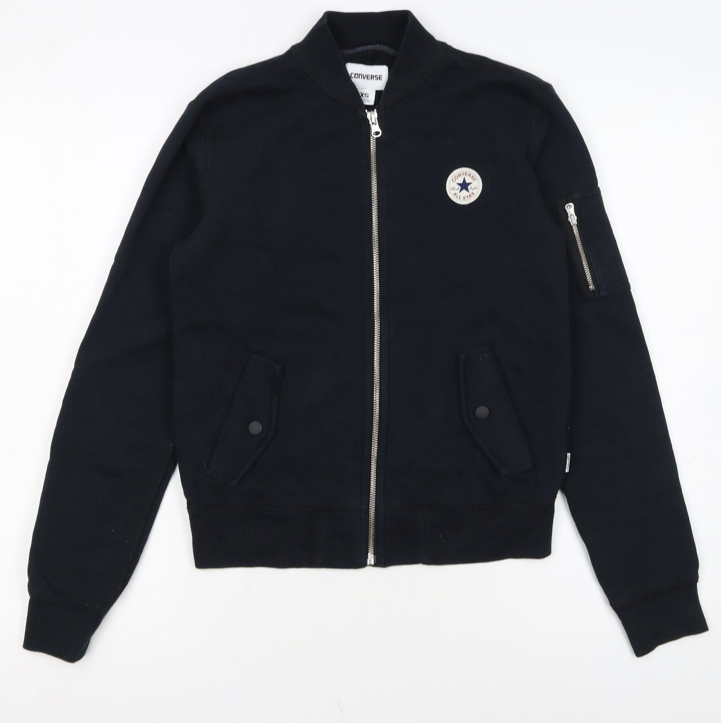 Converse Women’s Black XS Full Zip Sweatshirt Jacket