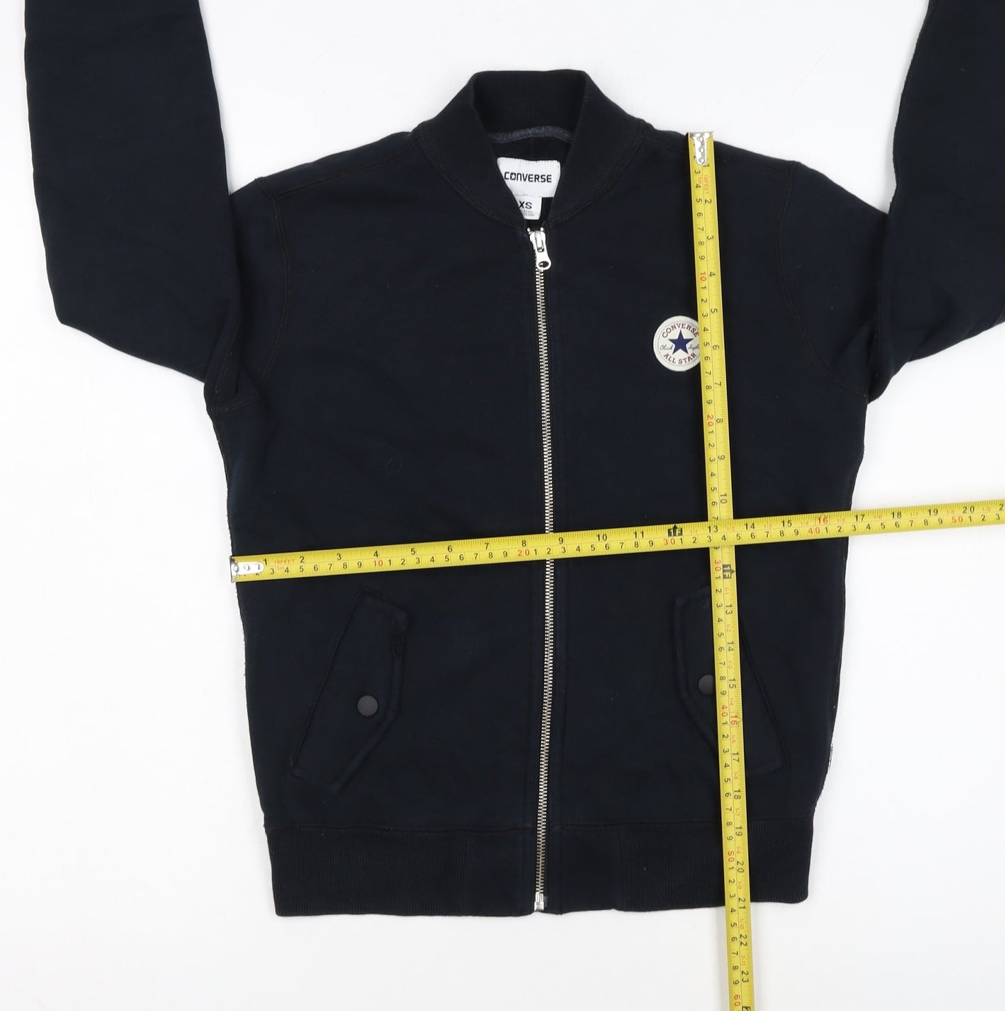 Converse Women’s Black XS Full Zip Sweatshirt Jacket