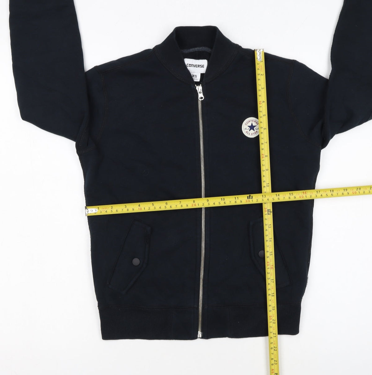 Converse Women’s Black XS Full Zip Sweatshirt Jacket