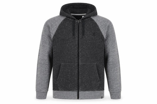 Hurley Men's Grey Full Zip Hoodie Size S Fleece Lined Sweatshirt