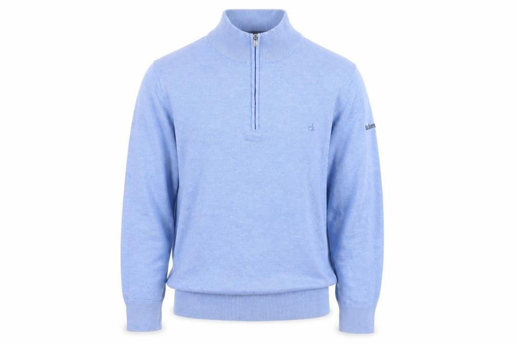 Calvin Klein Men’s Blue 1/4 Zip Golf Jumper Size S