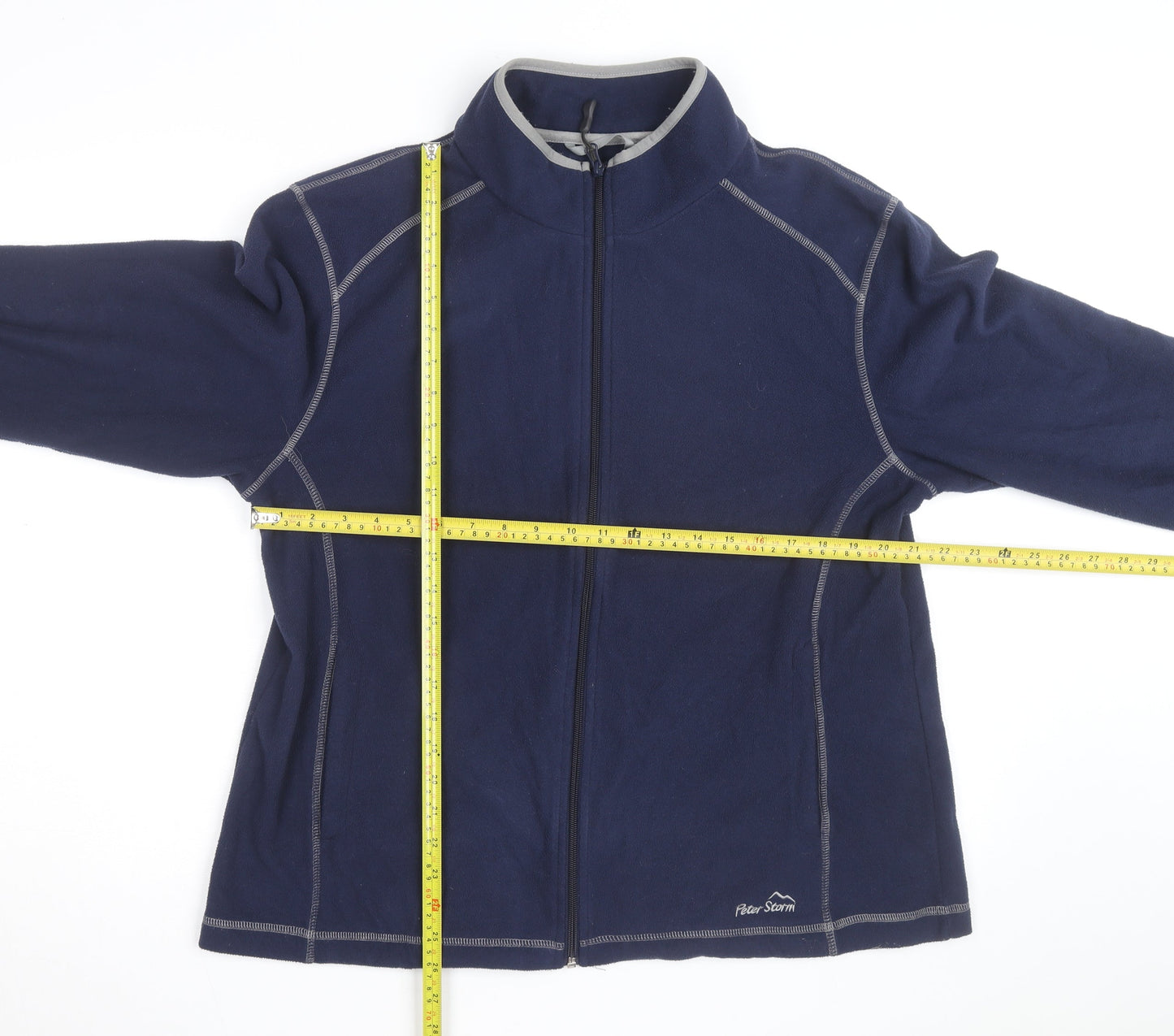 Peter Storm Women’s Navy Full Zip Fleece Sweatshirt Size 18
