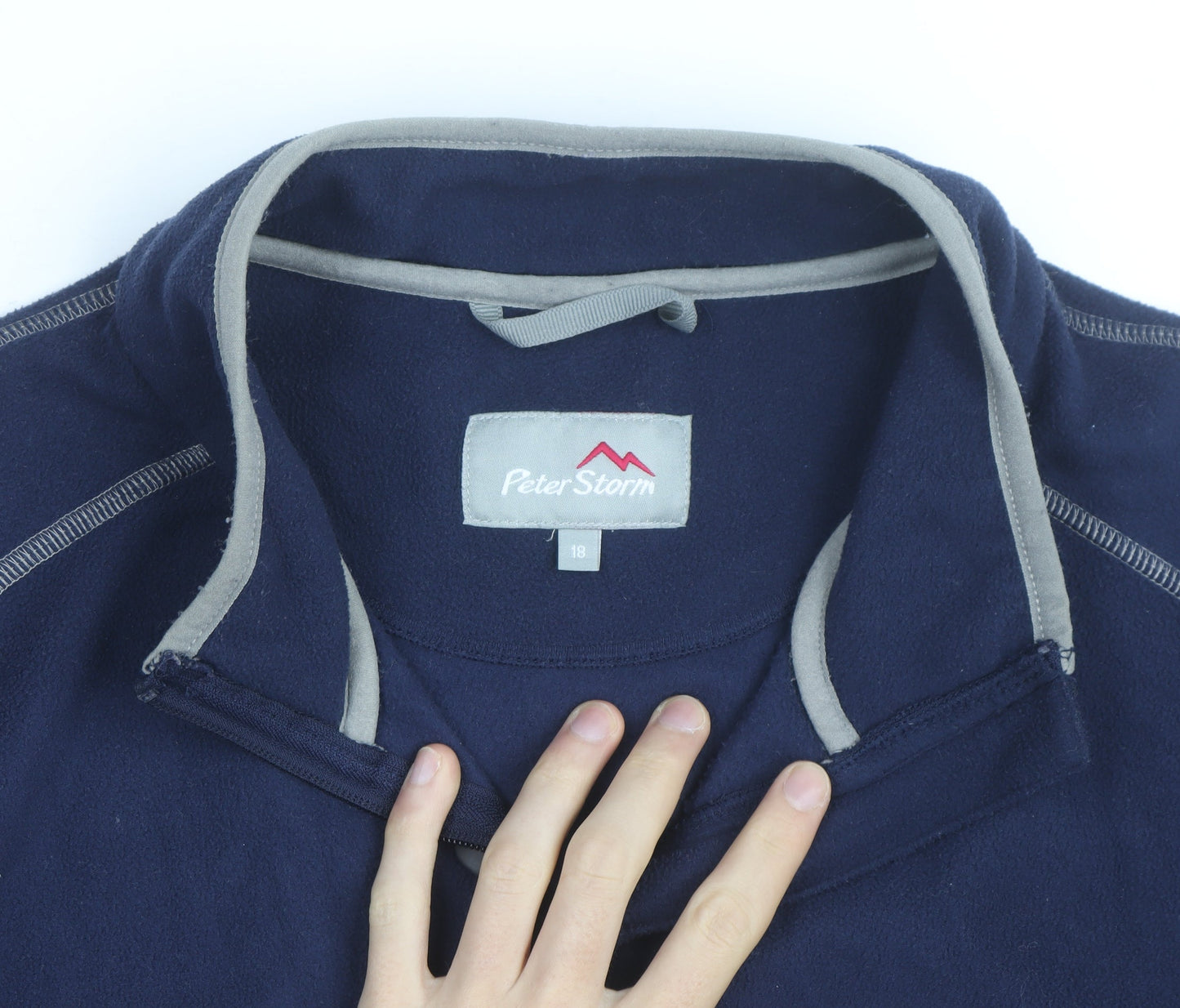 Peter Storm Women’s Navy Full Zip Fleece Sweatshirt Size 18
