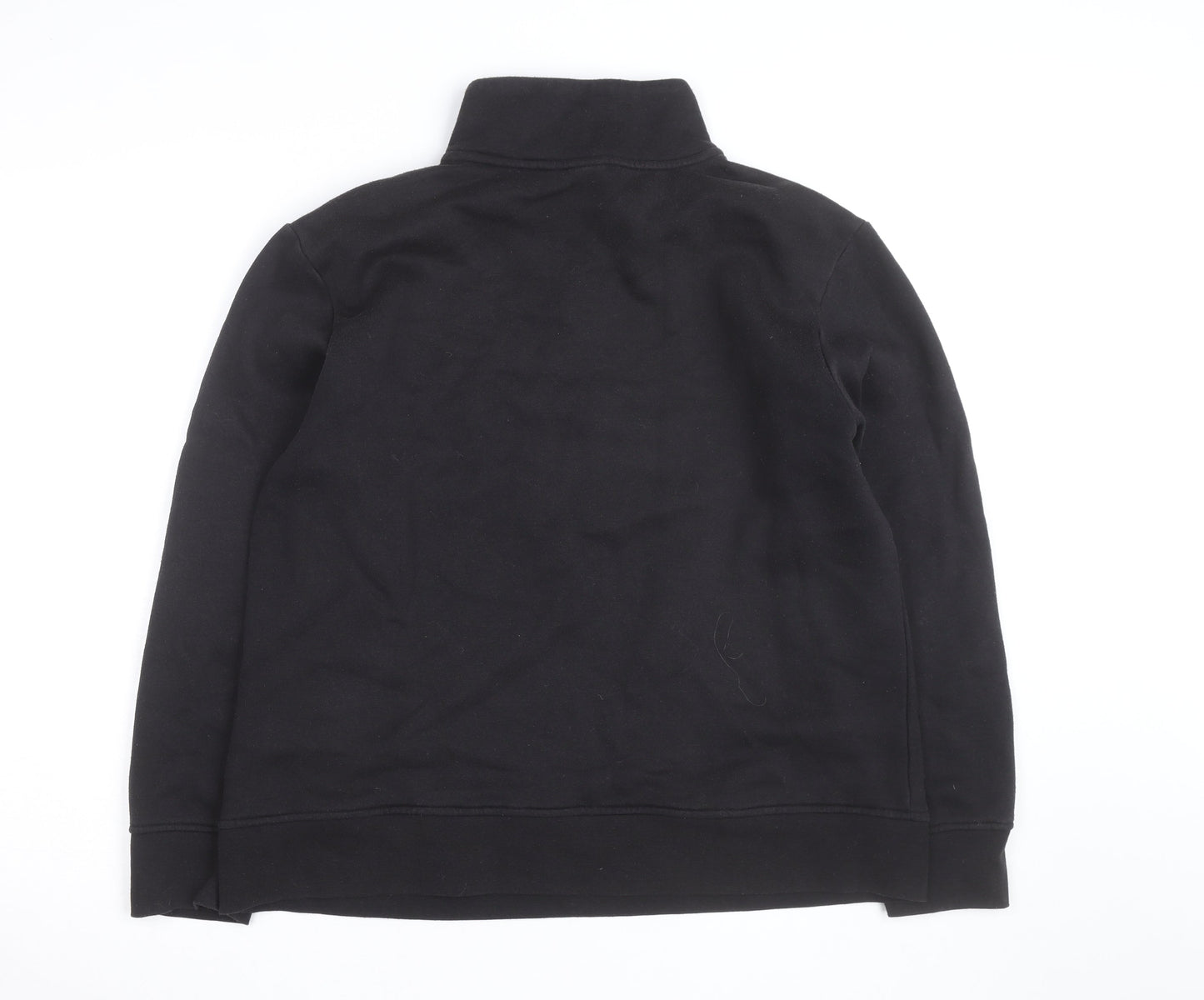 LA Gear Teen Black 1/4 Zip Fleece Sweatshirt UK 16 Regular Fit