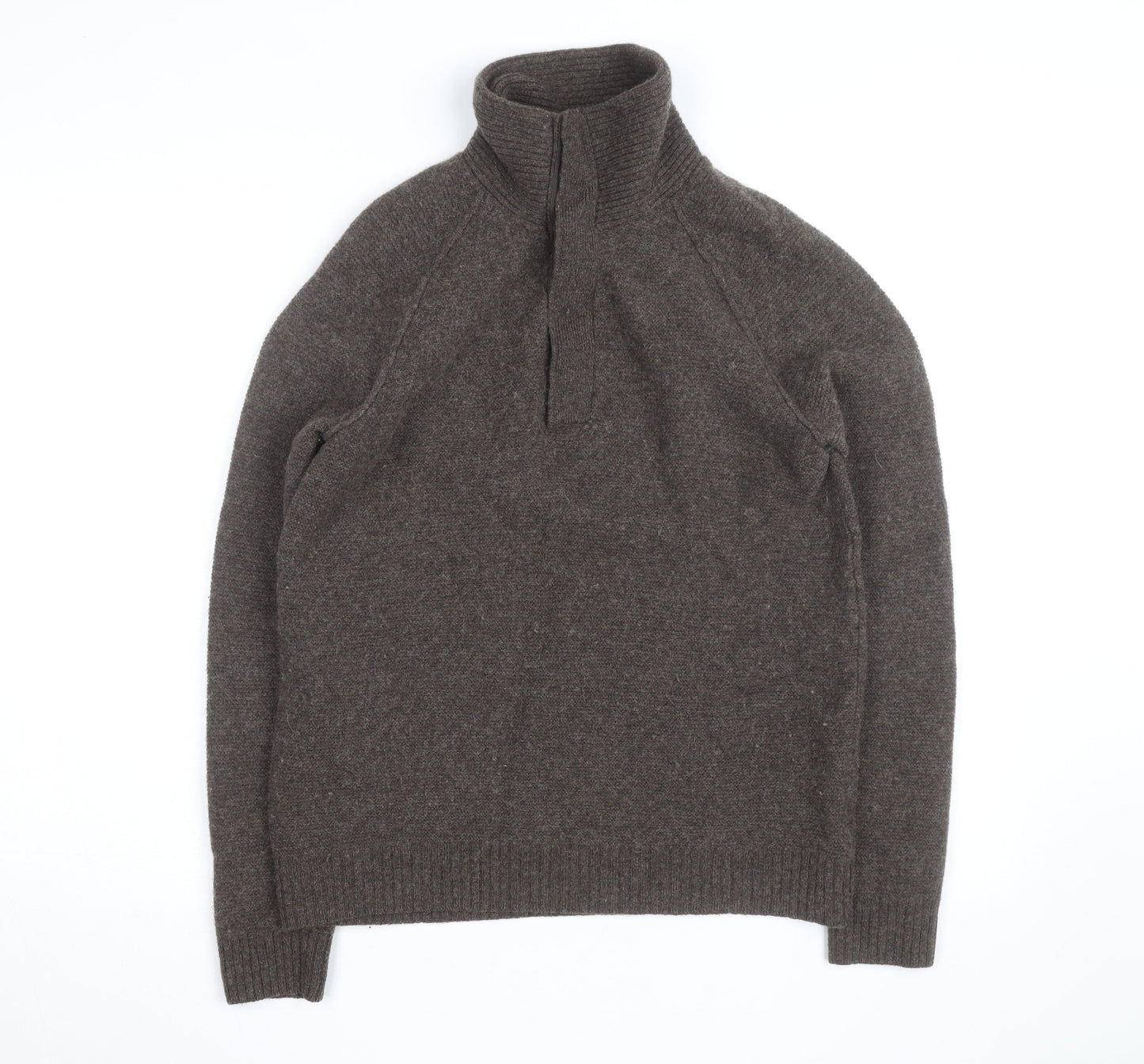Gap Mens Brown Wool High Neck Pullover Jumper Size M