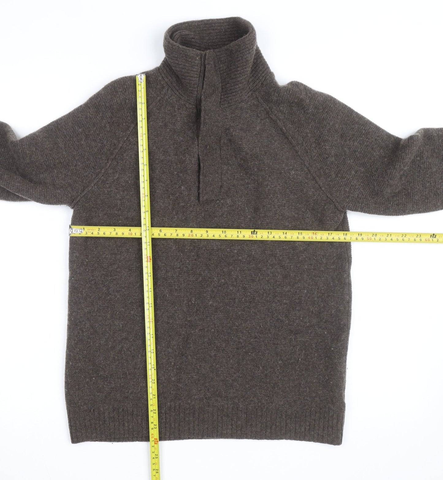 Gap Mens Brown Wool High Neck Pullover Jumper Size M