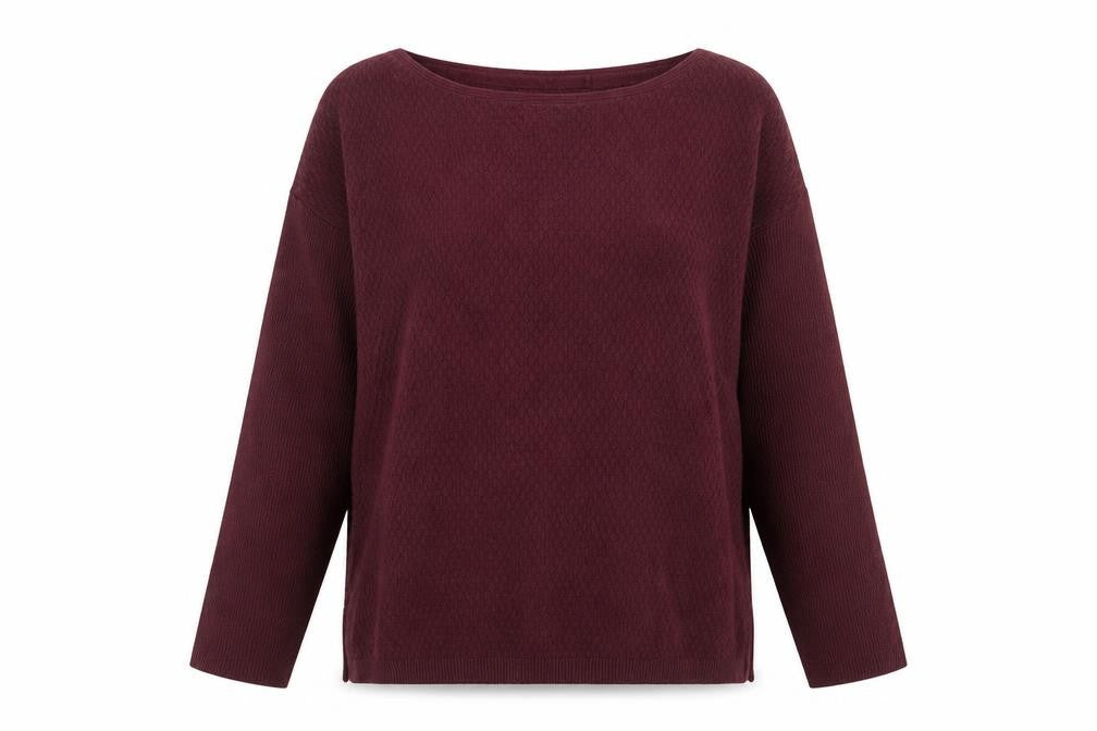 FatFace Womens Red Cotton Blend Crew Neck Jumper Size 12