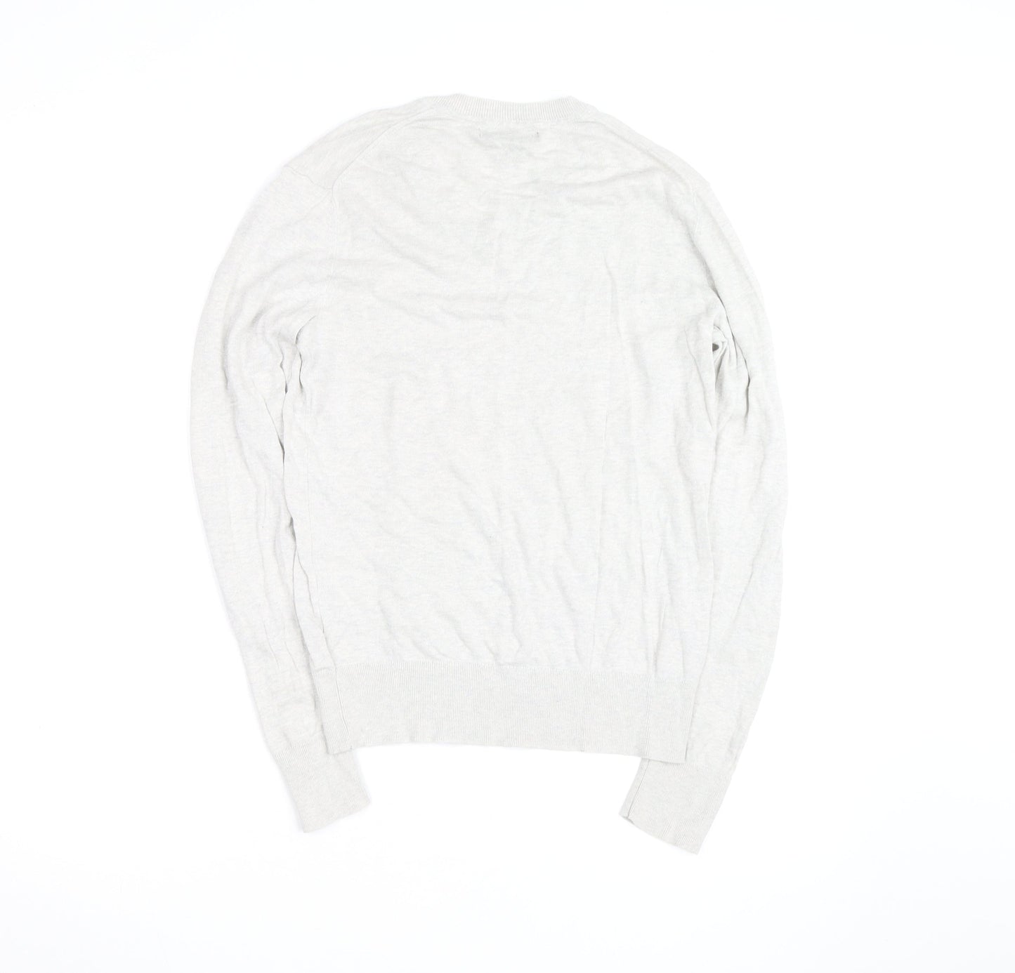 Banana Republic Men’s Beige Silk Linen V-Neck Jumper XS