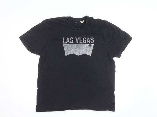 Levi's Men's Black Las Vegas Graphic T-Shirt XL