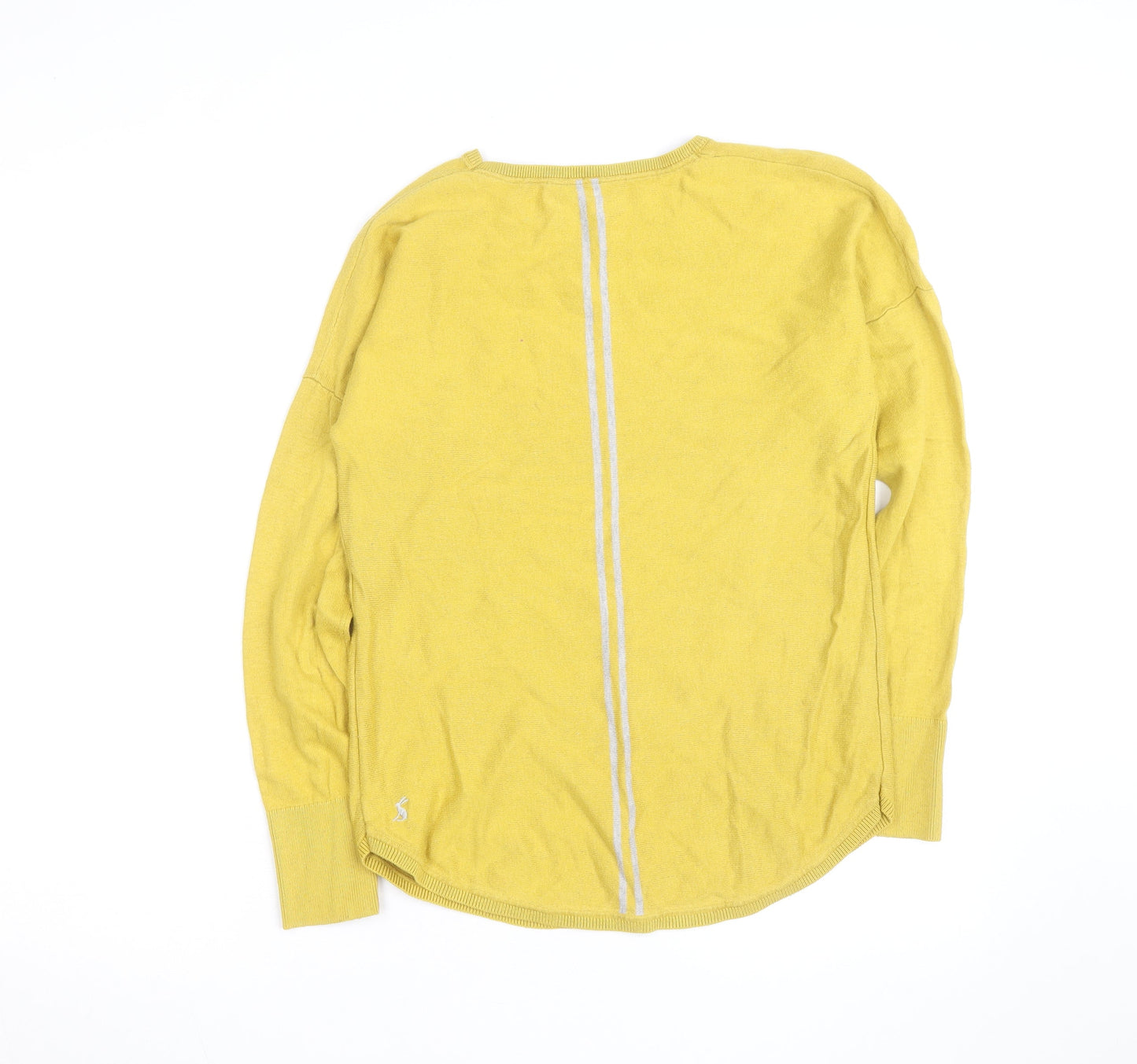 Joules Women’s Yellow Cotton Crew Neck Long Sleeve Jumper Size 18