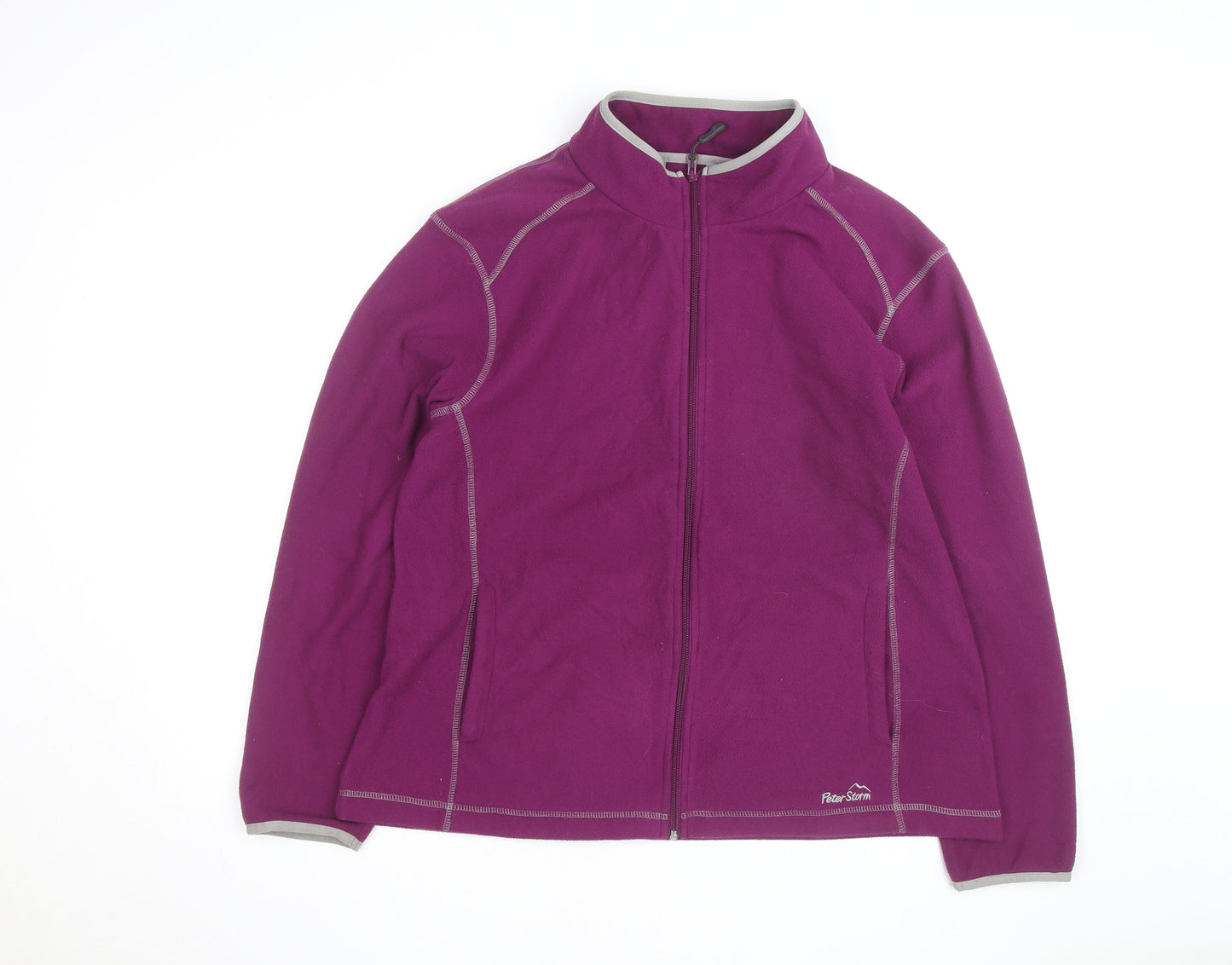 Peter Storm Womens Purple Full Zip Fleece Jacket Size 18