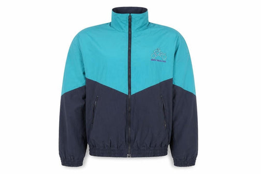 Bonmarché W Motorrad Men's Blue 2XL Vintage Nylon Windbreaker Jacket