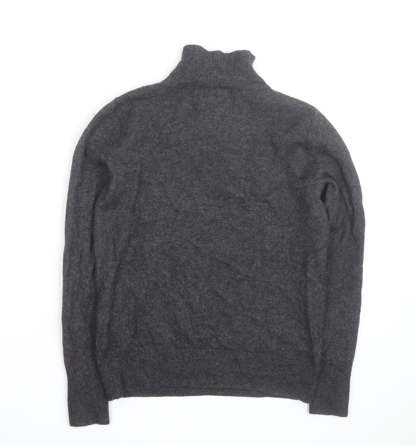 Banana Republic Women’s Grey Cashmere Roll Neck Jumper XS