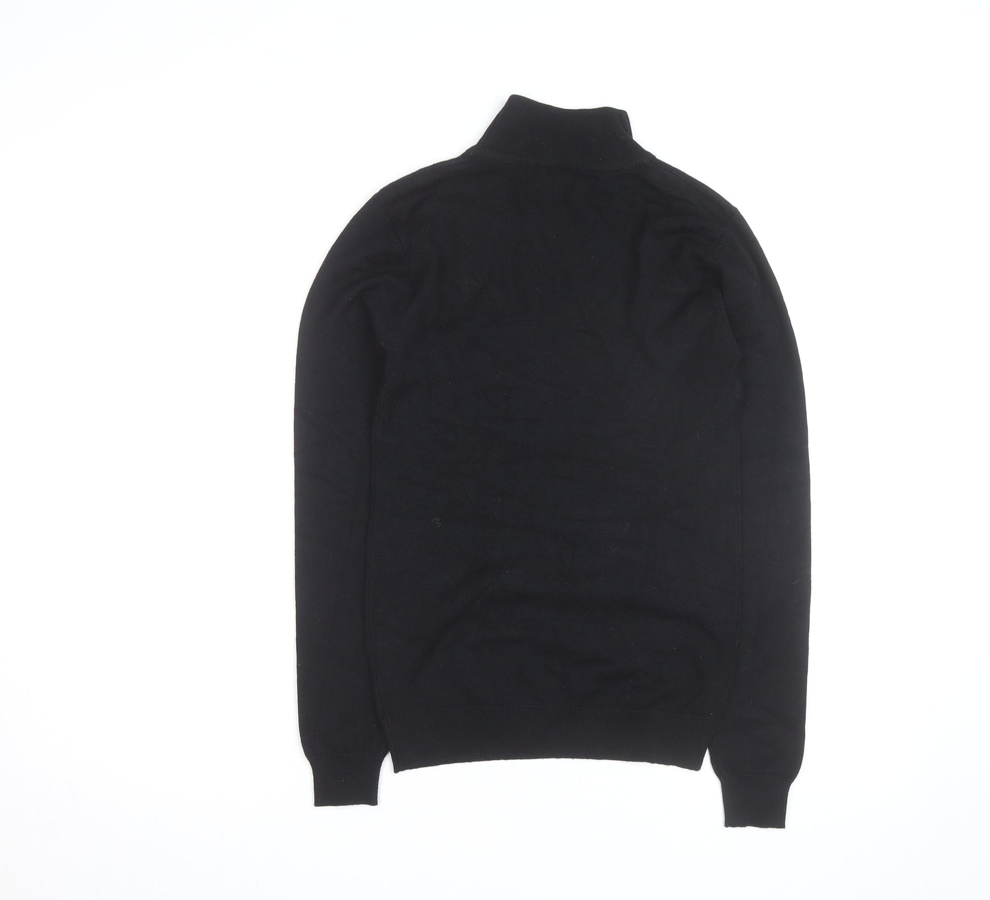Apricot Womens Black Embellished Mock Neck Jumper UK 8