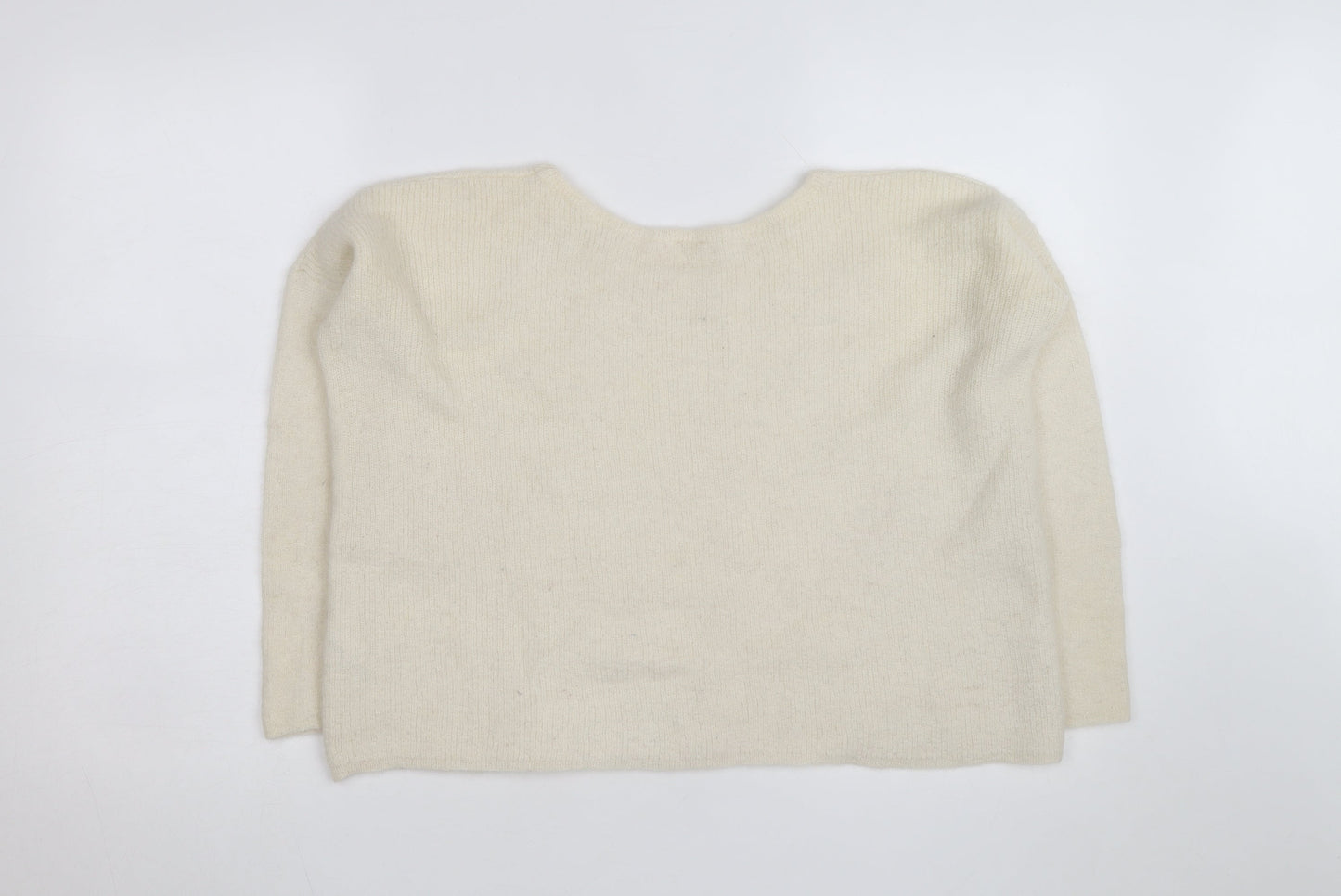Les Petits Hauts Women’s Ivory Mohair Alpaca Knit Jumper L