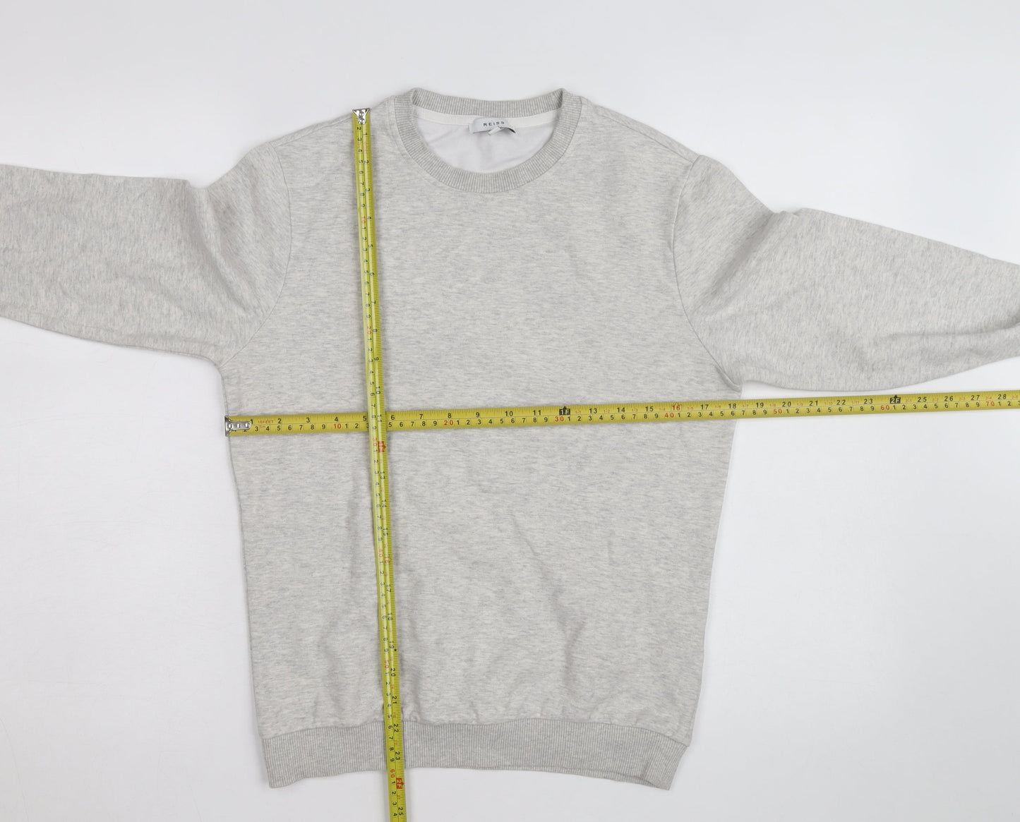 Reiss Men's Grey XS Crew Neck Pullover Sweatshirt