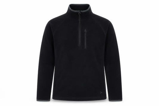 Marks & Spencer Mens Black Fleece 1/4 Zip Sweatshirt Size S