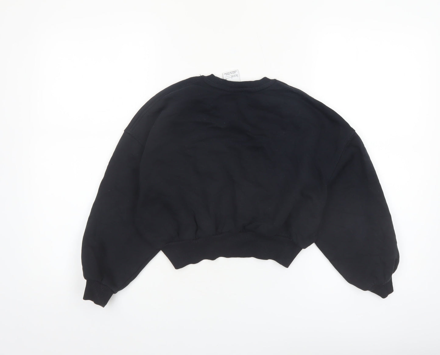 Nike Girls Black Pullover Fleece Sweatshirt Size 8-9 Years Regular Fit