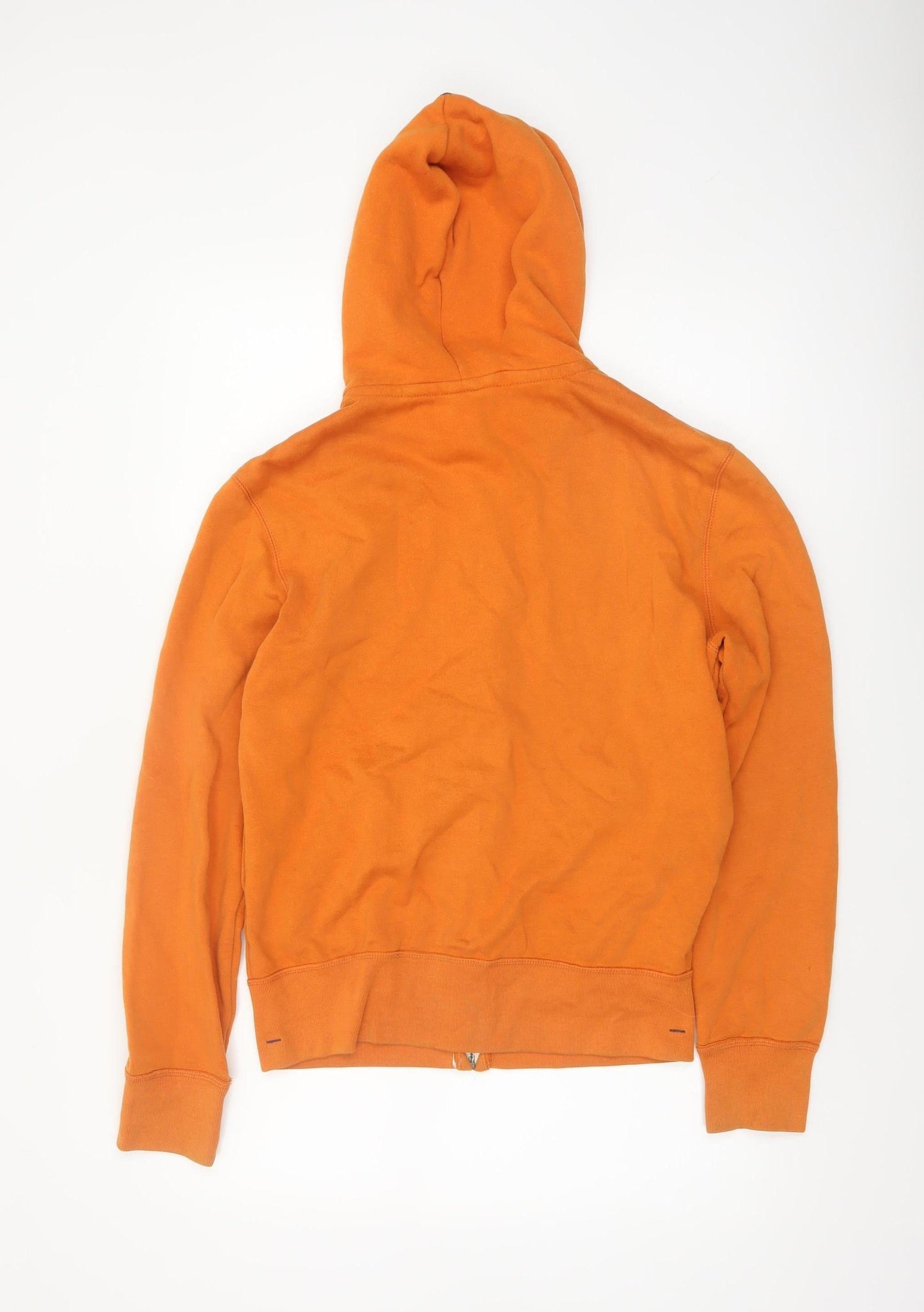 WHO.A.U Men's Orange Varsity Full Zip Hoodie M