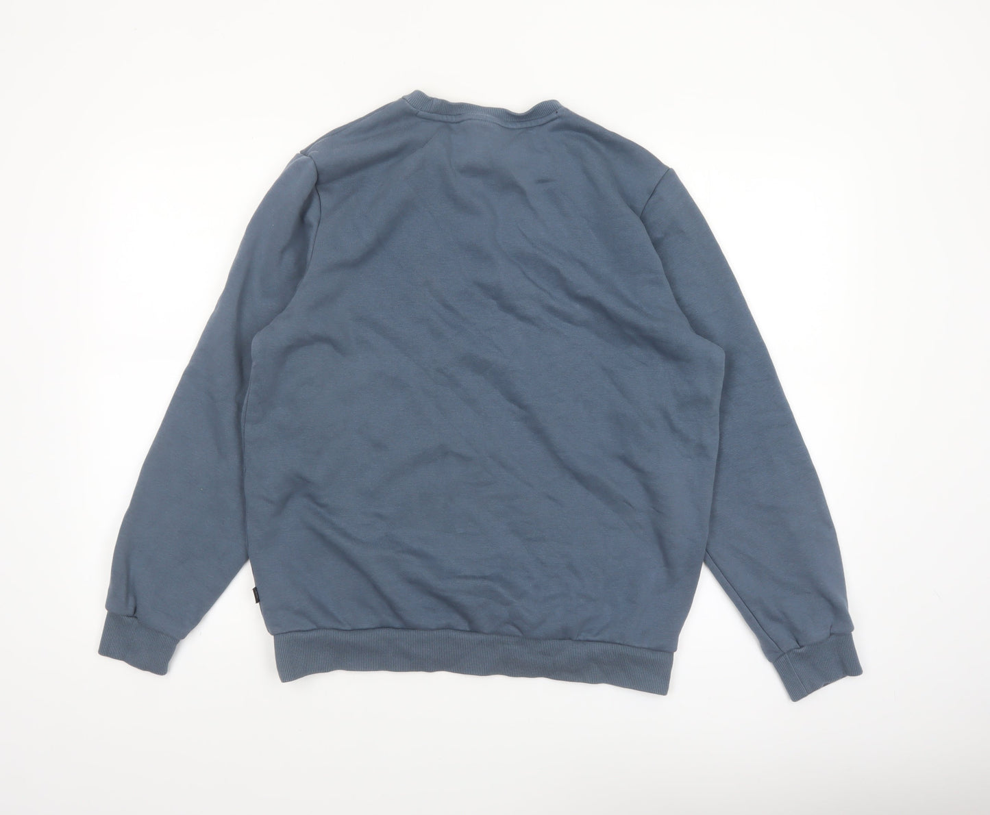 Puma Men's Blue Crew Neck Pullover Sweatshirt Size M