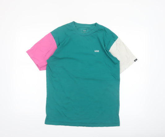 Vans Men's Multicoloured Classic Fit Cotton T-Shirt Medium