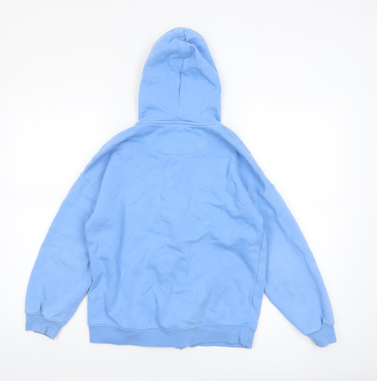 Marks and Spencer Boys Blue Full Zip Hoodie 11-12 Years Cotton Blend