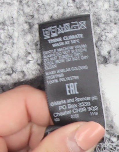 Marks and Spencer Women's Grey Mid-Length Overcoat Size 16