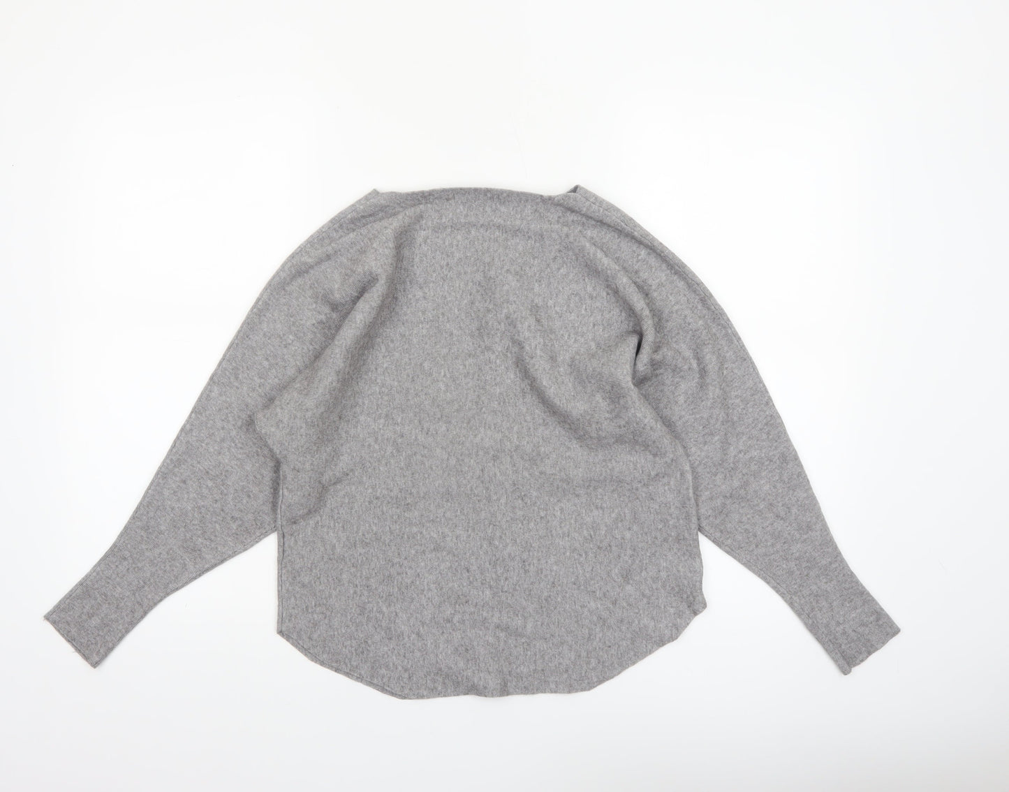 Paramour Women's Grey Beaded Knit Pullover Jumper Size S