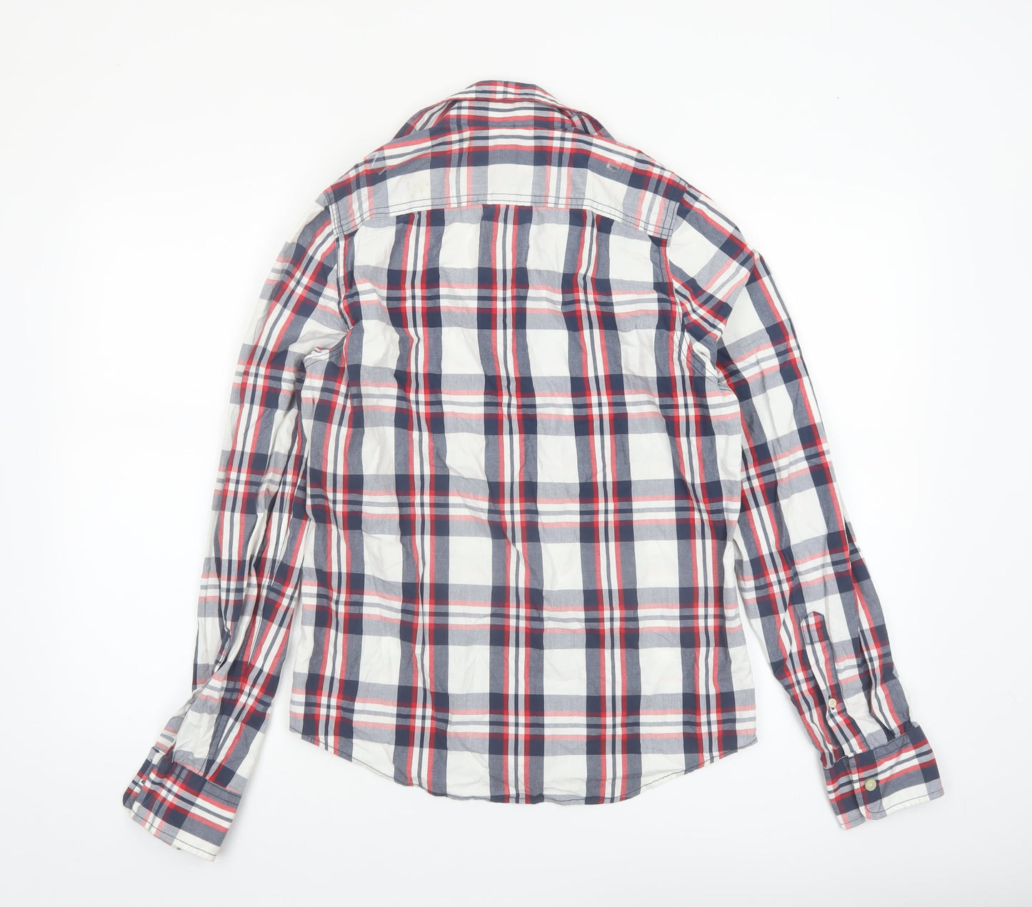 Abercrombie Boys Multicoloured Plaid Long Sleeve Button-Up Shirt XL Cotton