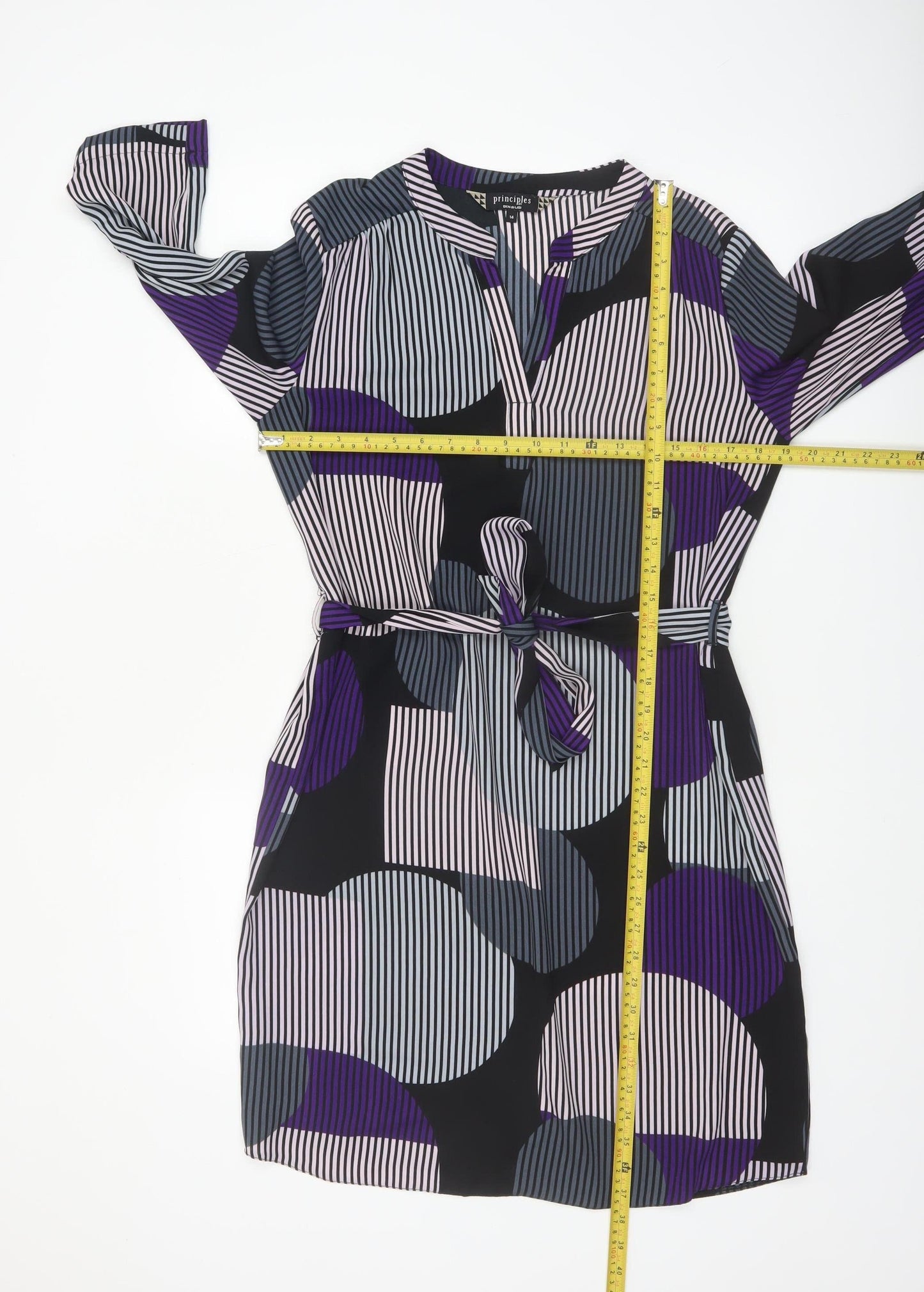 Principles by Ben de Lisi Women’s Multicoloured Geometric Shift Dress Size 14