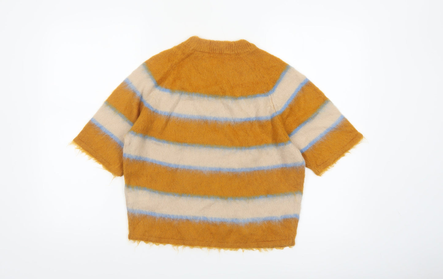 NEXT Women’s Multicoloured Striped Short Sleeve Pullover Jumper S