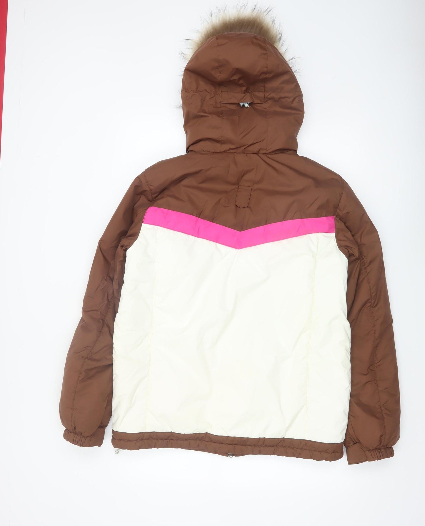 O'Neill Women's Brown Ski Jacket M Hooded Waterproof Winter Coat