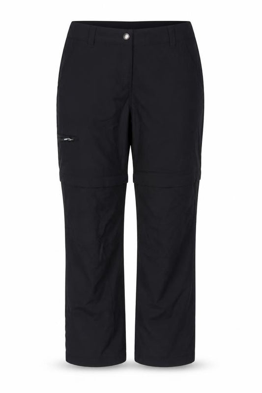 Crivit Women's Black Cargo Convertible Trousers Size 14