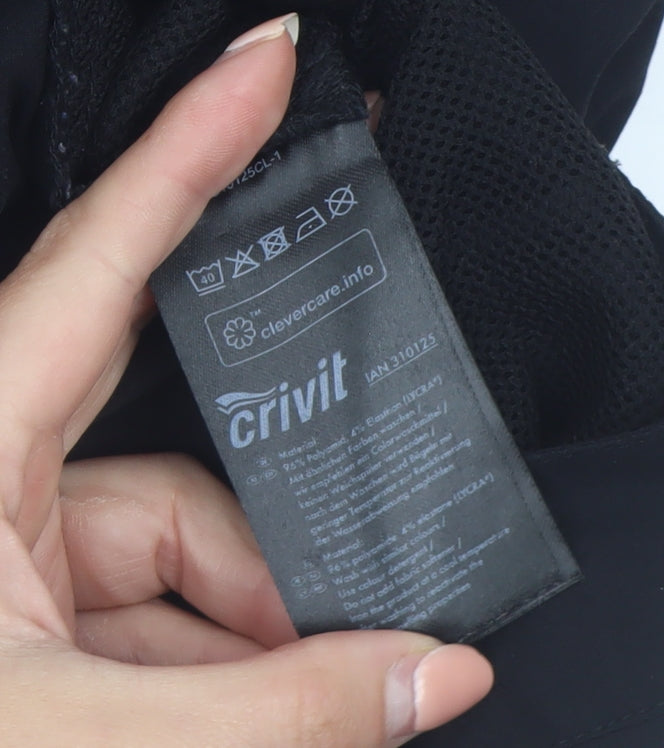 Crivit Women's Black Cargo Convertible Trousers Size 14