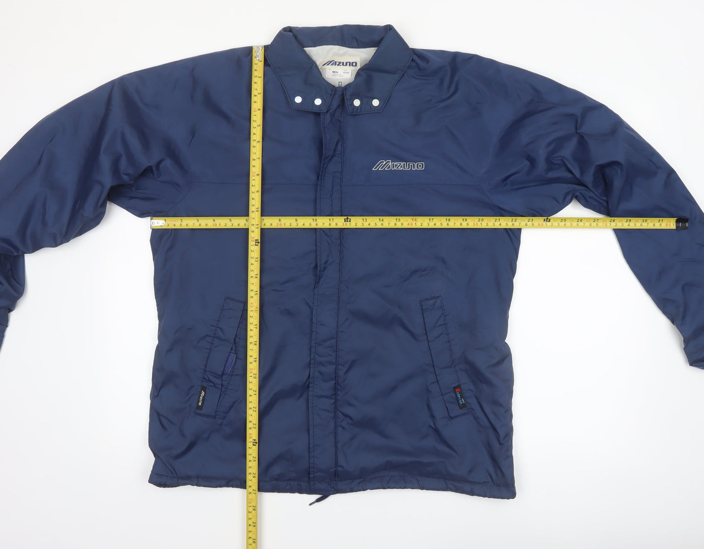 Mizuno Men's Blue Medium Windbreaker Nylon Jacket