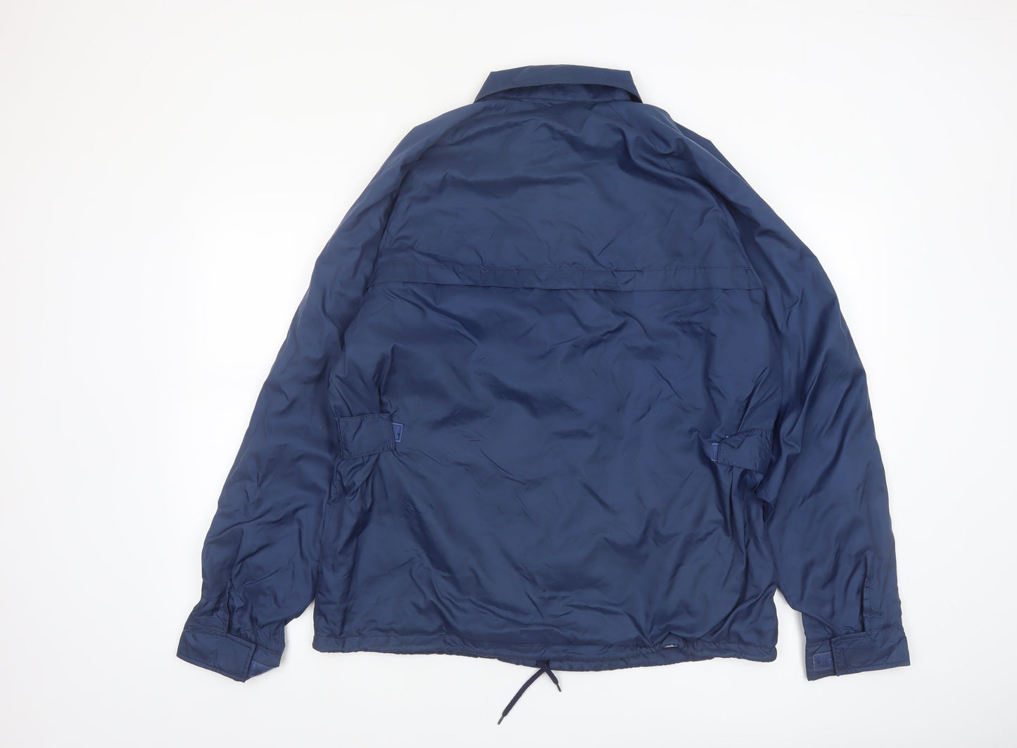 Mizuno Men's Blue Medium Windbreaker Nylon Jacket
