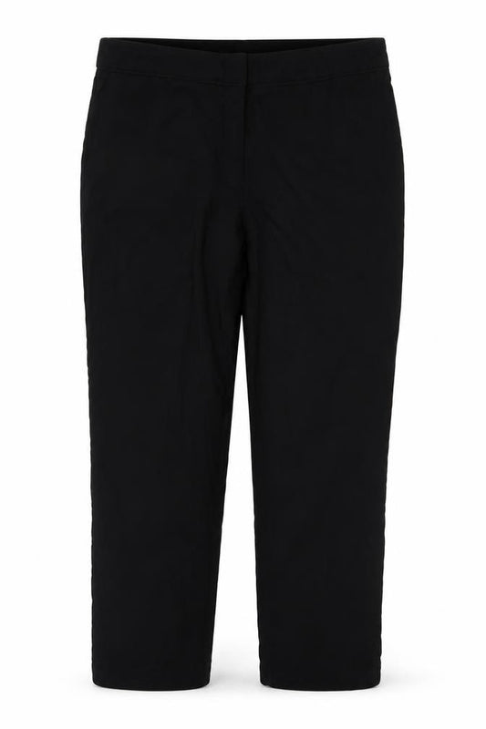 Oasis Women’s Black Slim Fit Cropped Trousers Size 14