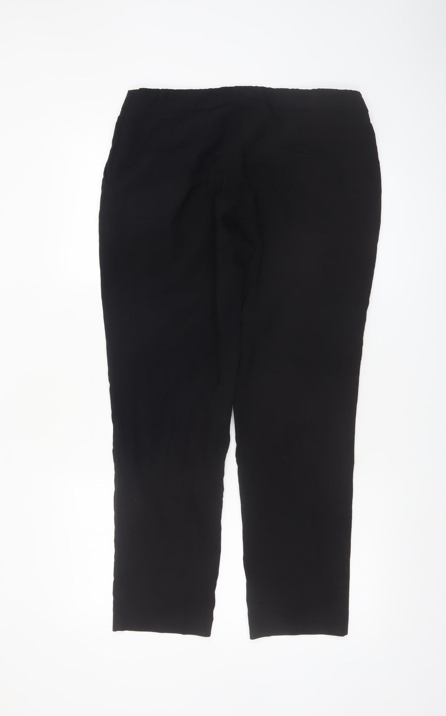 Oasis Women’s Black Slim Fit Cropped Trousers Size 14