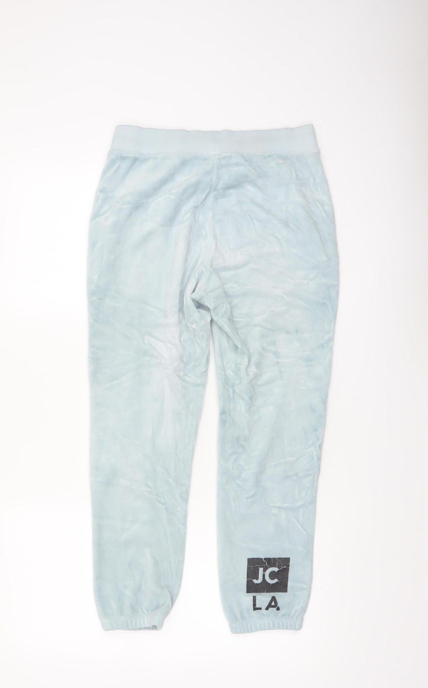 Juicy Couture Women's Blue Velour Jogger Trousers XS