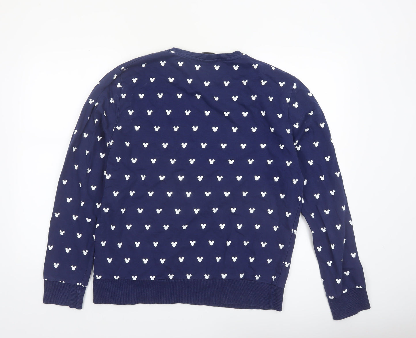 Cedar Wood State Men Navy Blue Mickey Print Long Sleeve Pyjama Top L