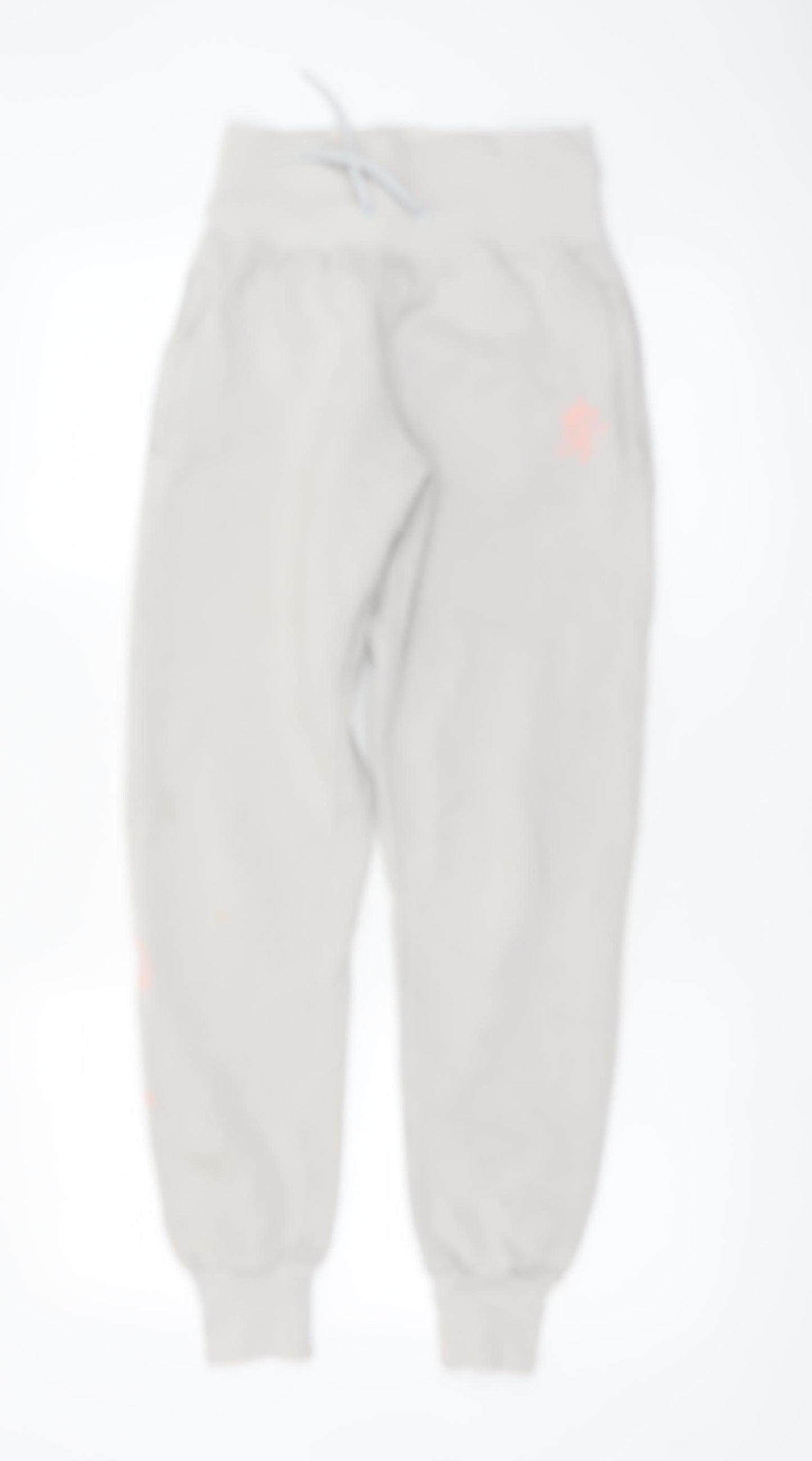 Gym King Womens Grey Jogger Trousers Size 8 Elastic Waist Cuffed Bottoms