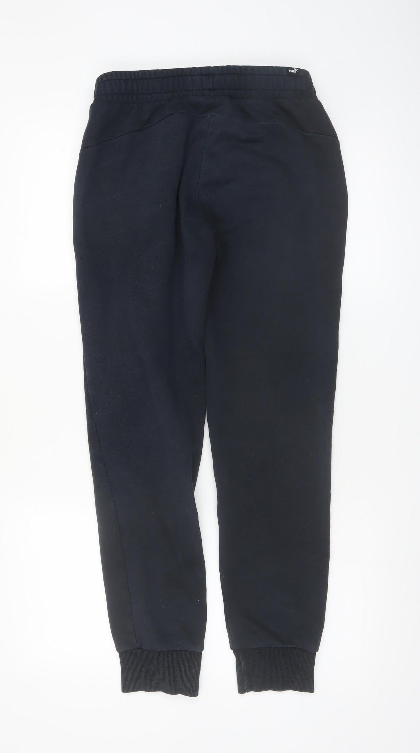 Puma Womens Black Jogger Sweatpants Small Cotton Blend Casual