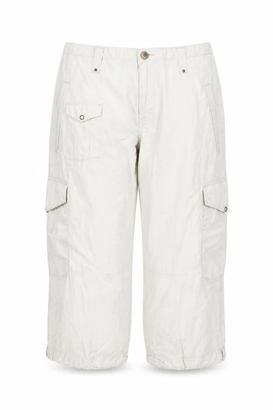 CAT Women’s Ivory Cargo Shorts Size 14 Cotton Lightweight Outdoor