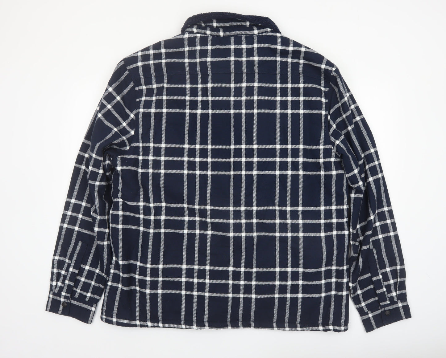 Firetrap Men's Blue Check Flannel Shirt Jacket XL