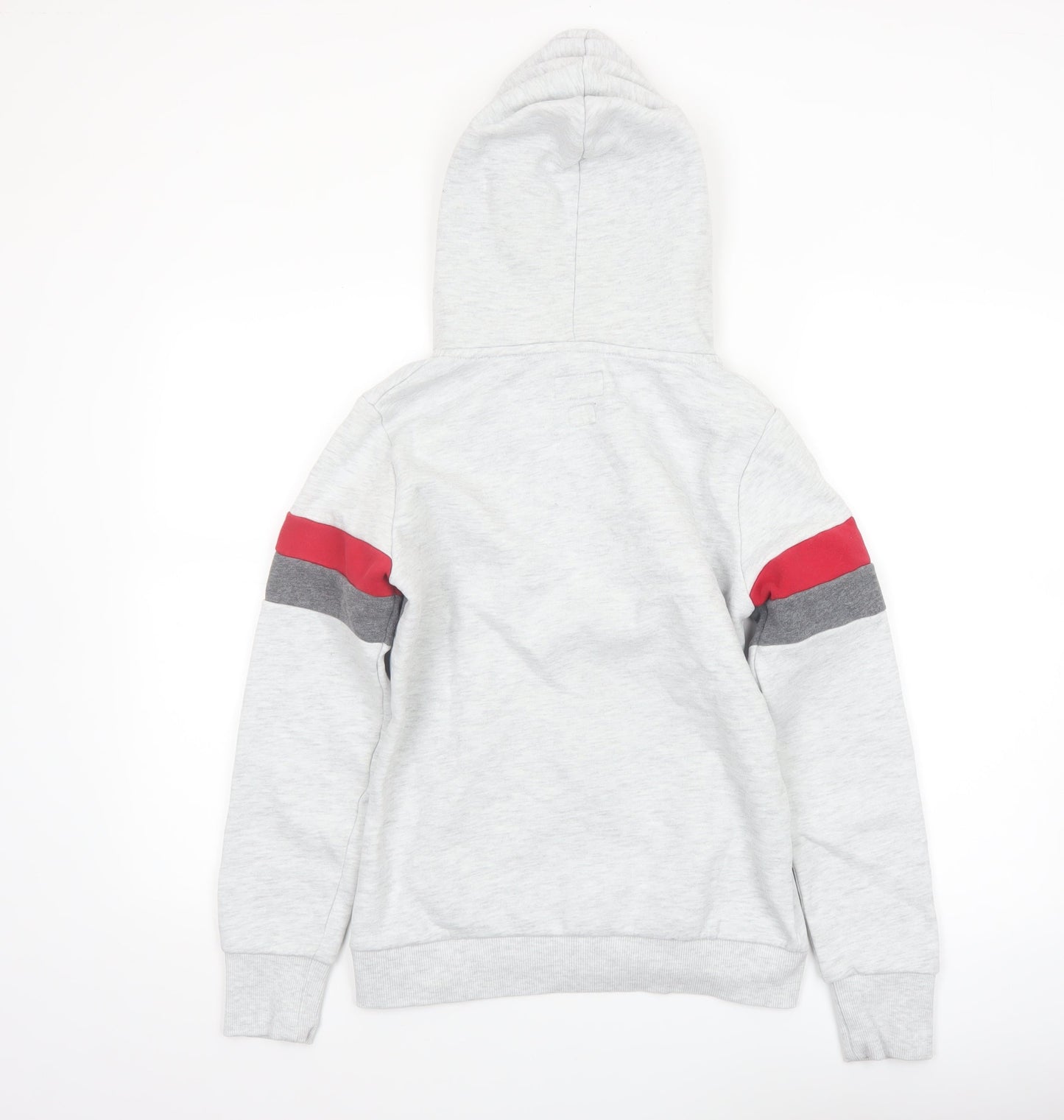 Superdry Women’s Grey Full Zip Hoodie UK 10 Cotton Blend